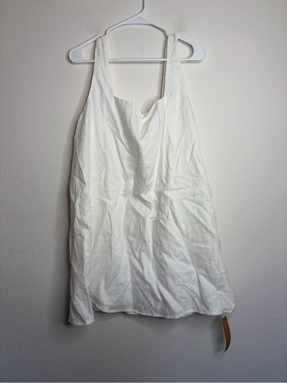 NWT Reformation Cami White Linen Mini Dress